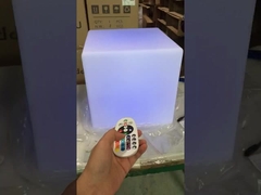 40 cm LED iluminado taburetes cúbicos recargables inalámbricos multicolor para eventos