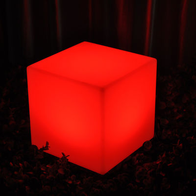 Luminosa silla de luz exterior LED Cubo de plástico IP65 a prueba de agua para la decoración de parques de la villa