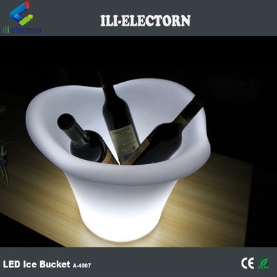 Buquetas de hielo de plástico recargables con LED inalámbricos portátiles al aire libre impermeables para fiesta