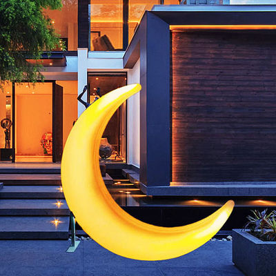 Piscina al aire libre Luces brillantes Luna en forma de media luna Para decoración de eventos de celebración de festivales