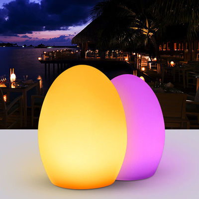 Lámpara de mesa de huevo LED USB recargable con batería de litio