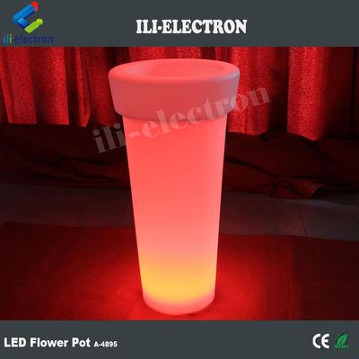 Iluminado Highboy LED maceta artificial de flores con 16 colores cambiando con control remoto