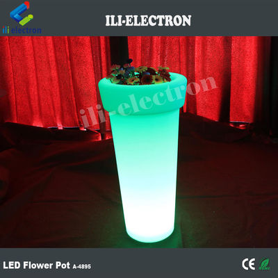 Iluminado Highboy LED maceta artificial de flores con 16 colores cambiando con control remoto
