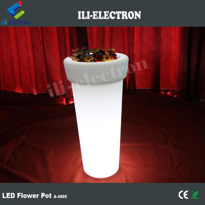 Iluminado Highboy LED maceta artificial de flores con 16 colores cambiando con control remoto
