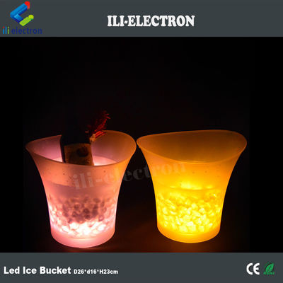 Vendedor caliente plástico led champaña cubo de hielo