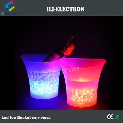Vendedor caliente plástico led champaña cubo de hielo