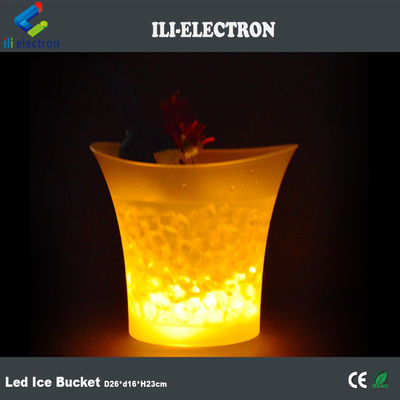 Vendedor caliente plástico led champaña cubo de hielo