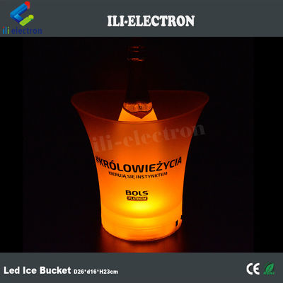 Vendedor caliente plástico led champaña cubo de hielo