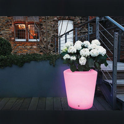 Control remoto de plástico LED iluminado con maceta de flores / plantación / cubo de hielo
