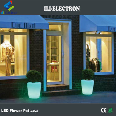 Control remoto de plástico LED iluminado con maceta de flores / plantación / cubo de hielo