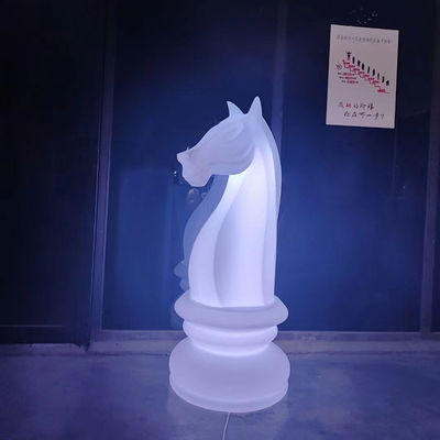 Caballo de mar Cambio de forma de color Luz de jardín de plástico recargable Luz LED