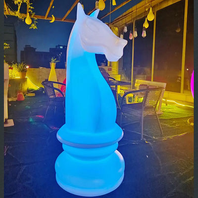 Caballo de mar Cambio de forma de color Luz de jardín de plástico recargable Luz LED
