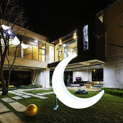 Lámparas de jardín con forma de luna 16 colores cambiantes