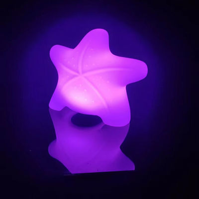 Lámparas decorativas de estrellas de mar de jardín con led recargable