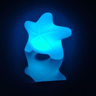 Lámparas decorativas de estrellas de mar de jardín con led recargable