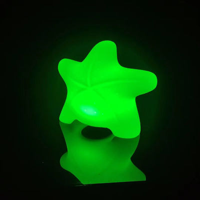 Lámparas decorativas de estrellas de mar de jardín con led recargable