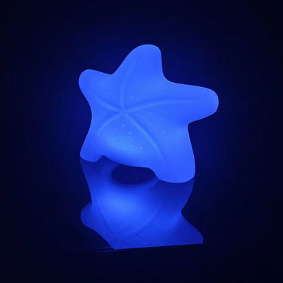 Lámparas decorativas de estrellas de mar de jardín con led recargable