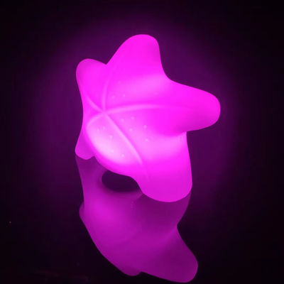 Lámparas decorativas de estrellas de mar de jardín con led recargable