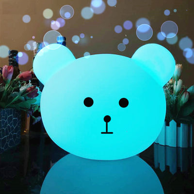 Fábrica de venta caliente oso forma colorida luz nocturna