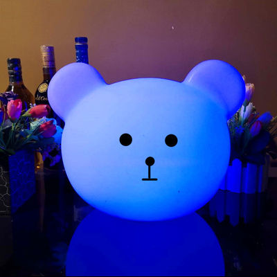 Fábrica de venta caliente oso forma colorida luz nocturna