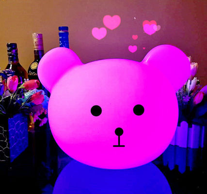 Fábrica de venta caliente oso forma colorida luz nocturna
