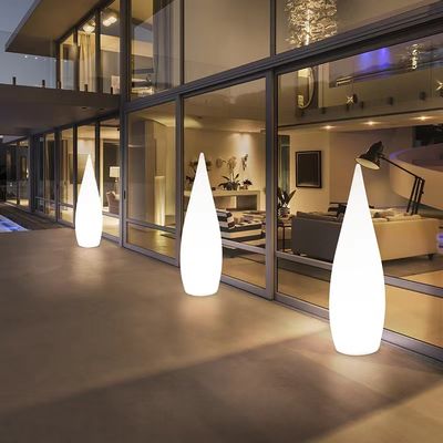 Lámpara de suelo de plástico de jardín exterior impermeable