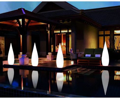 Lámparas de suelo de luz de plástico para decoración de fiestas de jardín al aire libre