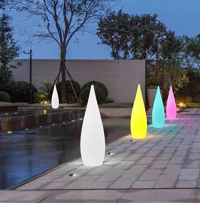 Lámparas de suelo de luz de plástico para decoración de fiestas de jardín al aire libre