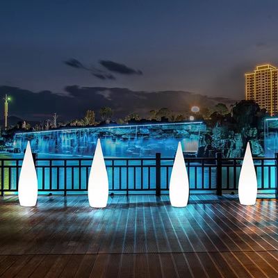 Lámparas de suelo de luz de plástico para decoración de fiestas de jardín al aire libre