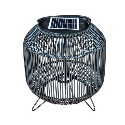Lámparas solares tejidas de ratán portátil 3500K IP65 a prueba de agua