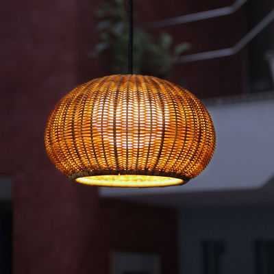 Iluminación colgante de ratán, lámpara de candelabros, a prueba de agua para árboles al aire libre
