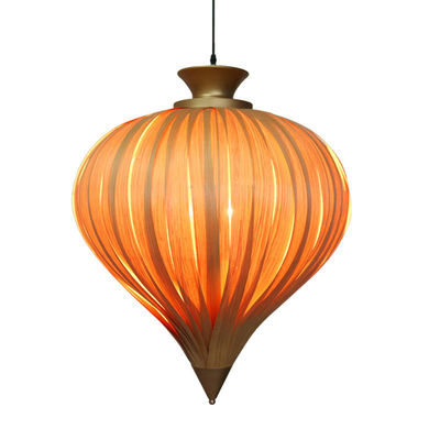 Lámparas colgantes de madera - Lámparas colgantes de chapa - Lámparas de madera LED creativas