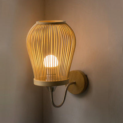 Diseño de arte creativo sombra de luz de pared de ratán para pasillo de pasillo