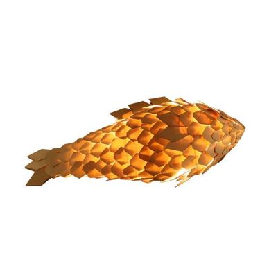 Lámpara colgante creativa diseño de peces lámpara colgante de lámpara de candelabros