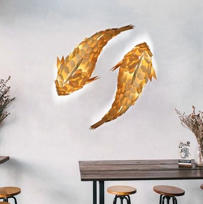 Lámpara colgante creativa diseño de peces lámpara colgante de lámpara de candelabros