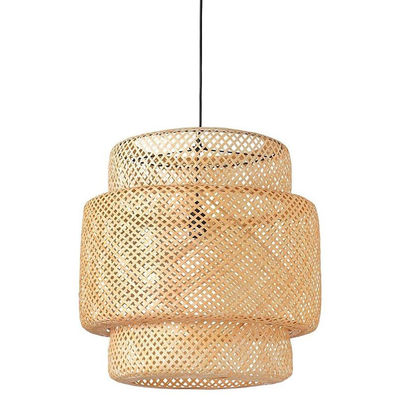 lámpara colgante hecha a mano - linterna de bambú - lámpara decorativa colgante de bambú