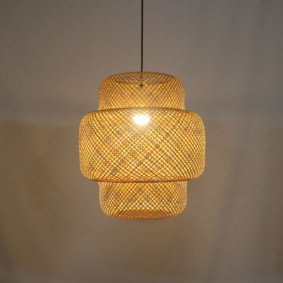 lámpara colgante hecha a mano - linterna de bambú - lámpara decorativa colgante de bambú