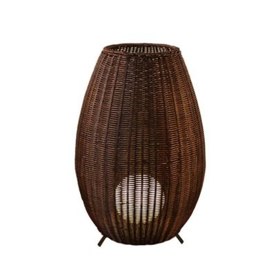 35cm/45cm/78cm/128cm de altura lámparas artísticas de pie lámparas de suelo de mimbre de ratán