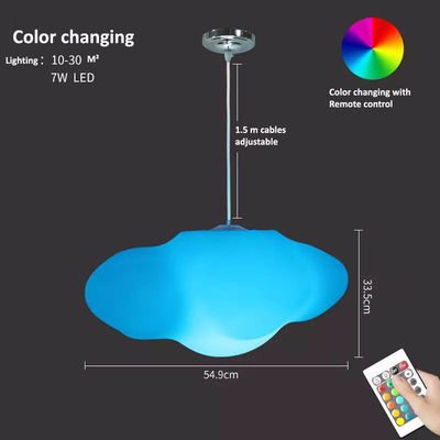 Lámparas de plástico para nubes brillantes