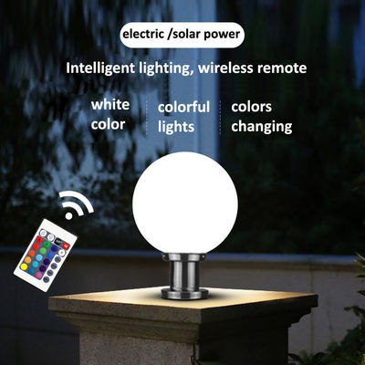 Luz de bola de luz solar con 20cm 25cm 30cm tamaño