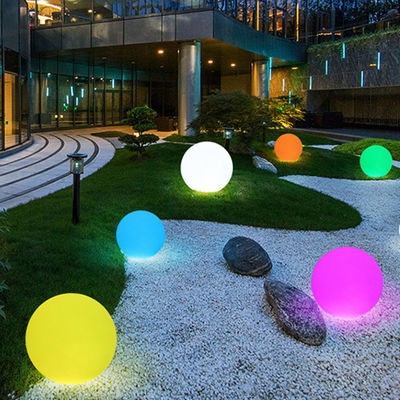 30cm Energía solar Luz de bolas de brillo IP54 a prueba de agua para decoración de suelo