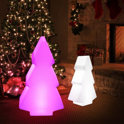 Lámparas luminosas de plástico LED para el exterior forma de árbol para la decoración de Navidad