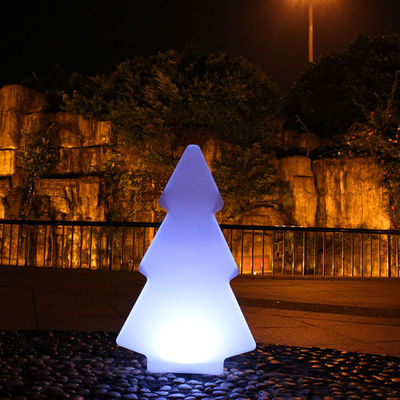 Lámparas luminosas de plástico LED para el exterior forma de árbol para la decoración de Navidad