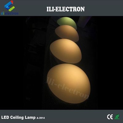 PE plástico LED semisfera luz recargable para la decoración de Navidad