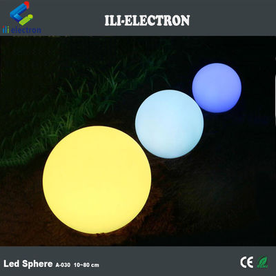 Esféricas de plástico iluminadas