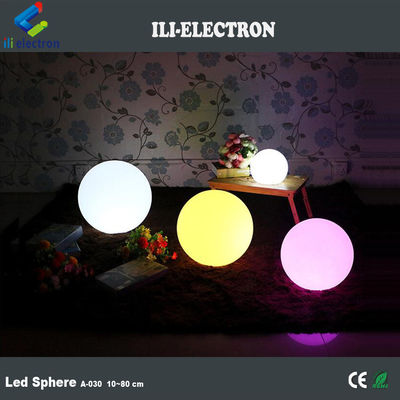 Esféricas de plástico iluminadas