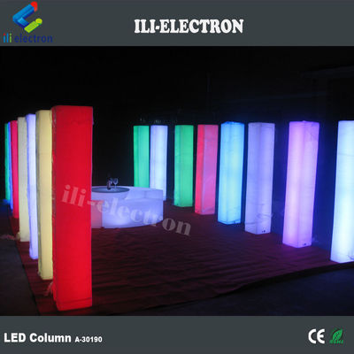 PE Columnas de bodas decorativas iluminadas de plástico columnas de bodas iluminadas