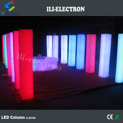 PE Columnas de bodas decorativas iluminadas de plástico columnas de bodas iluminadas
