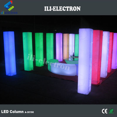 PE Columnas de bodas decorativas iluminadas de plástico columnas de bodas iluminadas