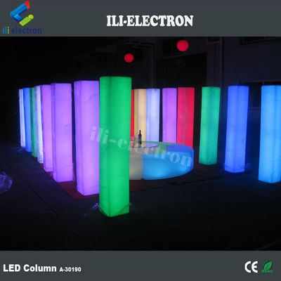 PE Columnas de bodas decorativas iluminadas de plástico columnas de bodas iluminadas